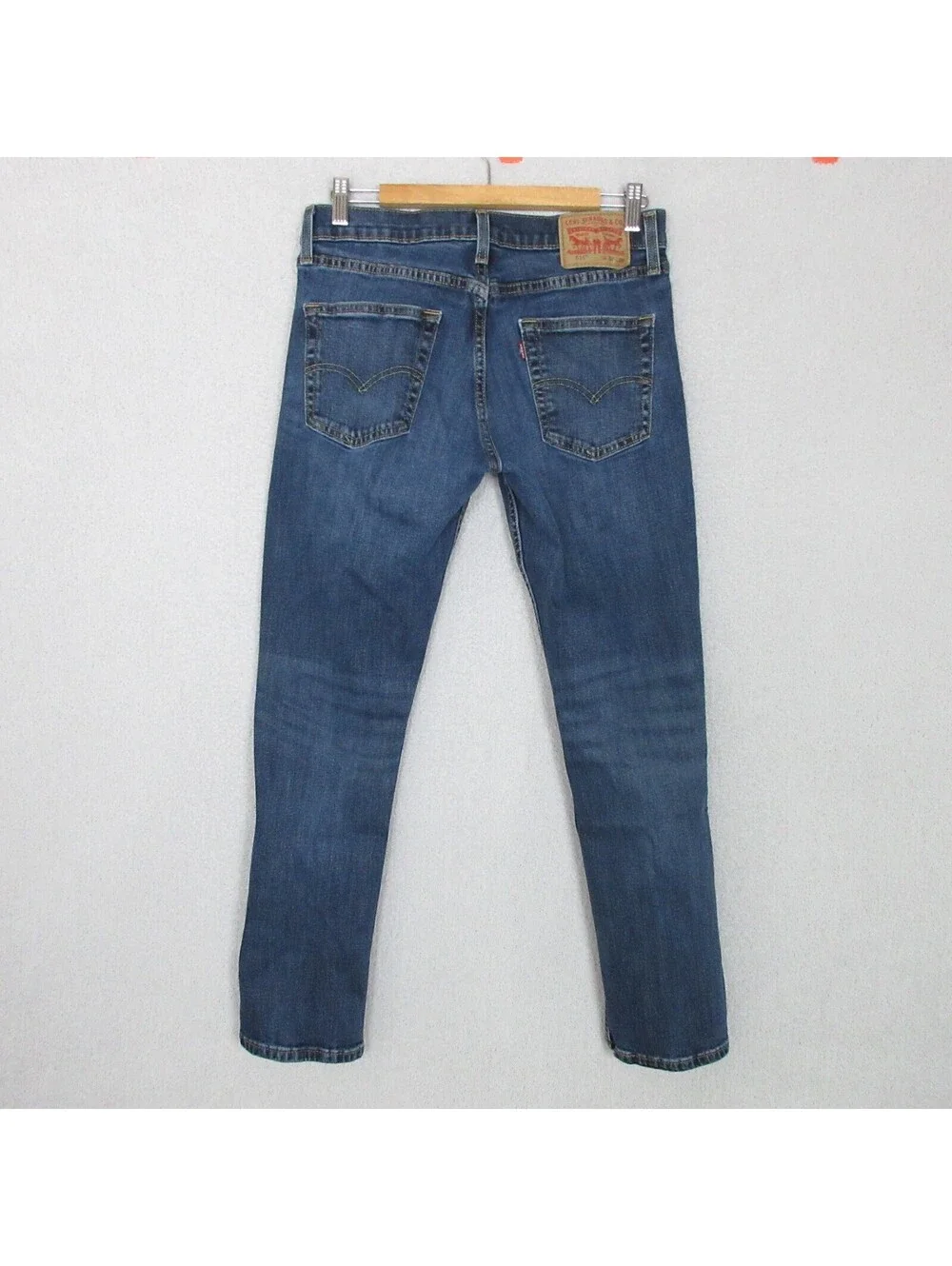 Levi's 511 Slim Fit Blue Denim Jeans Mens W32 L28.5 (Tag 32x30) Dark Wash